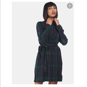 Gap plaid shirt style dress